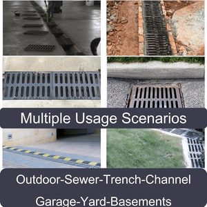 Grille de drainage carrée en <span class=keywords><strong>fonte</strong></span> ductile de classe <span class=keywords><strong>B125</strong></span>, robuste, en métal, pour la sécurité des sols en bord de route, couleur personnalisée - Product Image 5