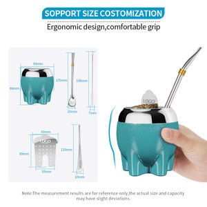 Ofertas de Muestras Limitadas: Tazas de Café Reutilizables para Mujer, de Acero Inoxidable y Silicona, con Diseño de Elefante, para Regalo - Product Image 3