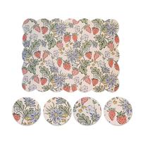 Sous-verres rectangulaires personnalisés en liège et carton, design classique, écologiques, réutilisables, pour la maison et le café, vente en gros Giftway