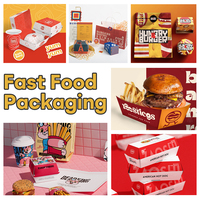 Cajas para Hamburguesas Personalizadas, Biodegradables, Reciclables, de Cartón Compostable, Embalaje Kraft para Catering y Eventos