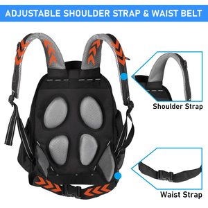 <b>Heavy</b> <b>Duty</b> Blue Tool <b>Backpack</b> with Multiple Compartments Waterproof Electrician Tool Bag for Outdoor Work & Construction Use - Product Image 5