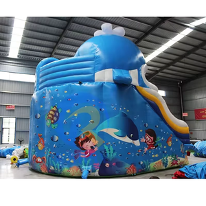 Équipement de parc aquatique château sautant de bébé baleine avec toboggan et <span class=keywords><strong>piscine</strong></span> <span class=keywords><strong>jeux</strong></span> d'eau gonflables commerciaux de toboggan aquatique pour enfants adultes - Product Image 3