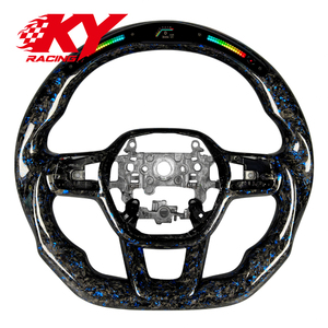 Volant de direction en fibre de carbone forgée personnalisé avec LED RPM pour Honda Civic Accord Sport Sedan 11e génération, pour Acura Integra 2021-2026 - Product Image 1
