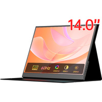 Moniteur portable Eimio OEM ODM 14 pouces, compatible VESA, moniteur externe pour ordinateur portable, PC, téléphone, Mac