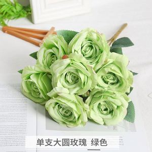 Fleur Artificielle Grande Rose Ronde Célébration Salon Décoration Bouquet De Mariée Maison Mariage Fleur Ingénierie Mur - Product Image 6