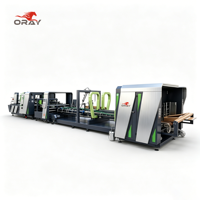 Machine de pliage, collage et empilage de cartons ondulés entièrement automatique, nouvelle conception, pour la production de cartons lourds à 3/5 couches pour appareils électroménagers