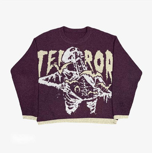 Suéter de la Serie Love You Until Death, Estilo Urbano de Diseñador, Suéter de Punto para Invierno, Suéteres para Mujer - Product Image 5