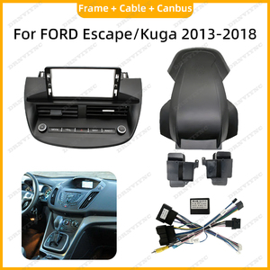 หน้าจอวิทยุติดรถยนต์ระบบแอนดรอยด์ขนาด 12.3 นิ้ว พร้อมกรอบหน้าปัดและอุปกรณ์เสริมสำหรับรถยนต์ฟอร์ด คูก้า เอสเคป ปี 2013 2014 <span class=keywords><strong>2015</strong></span> 2016 2017 2018 - Product Image 2