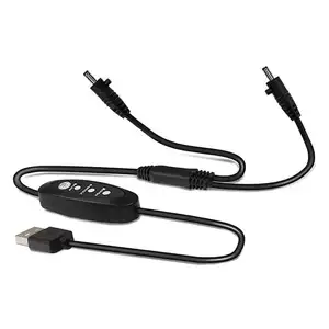 5V Air Conditioning Clothing Fan USB cable 3-speed wind adjustment for a variety of work clothes (USB connection cable only)