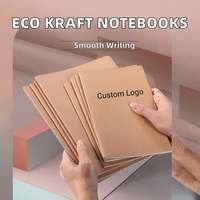 Carnets de notes en papier kraft pour étudiants à prix abordable, formats A4, A5, A6, B5, reliure cousue, carnet de notes en papier kraft de haute qualité