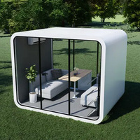 Offre spéciale Bon marché Maison préfabriquée préfabriquée insonorisée à l'extérieur Maison préfabriquée petite nacelle de bureau mobile isolée en verre