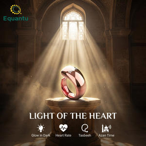 Equantu Blue tooth SQ976 color Zikr Ring Smart Counter App Sync Prayer Times Vibration Reminder Muslim Digital TallyTasbeeh Ring - Product Image 1