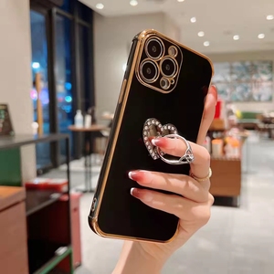 Funda de teléfono anticaída con chapado dorado, A03 Core, Samsung A72, A51, a12, A33, soporte de anillo de Metal - Product Image 3