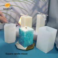 Gros Grand Résine Silicone Forme Cône Moule Pilier Bougie Moule pour Cire Fondante