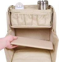 Maßgefertigter Großraum-Leichtgewicht-Wasserdichter Veganer/PU-Leder Einfarbiger Multifunktionaler Reise-Wickelrucksack Modisch