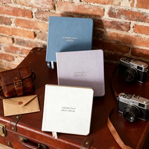 Cahier de notes <span class=keywords><strong>carré</strong></span> en relief avec feuille de texte personnalisée personnalisée, couverture rigide en lin, livre d'or, Journal, livre <span class=keywords><strong>vierge</strong></span>, <span class=keywords><strong>Album</strong></span> <span class=keywords><strong>photo</strong></span> - Product Image 2