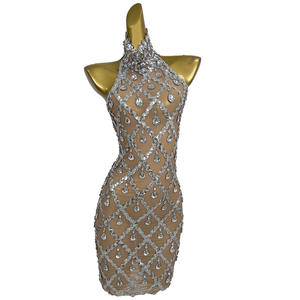 Vestidos de Noche transparentes brillantes con lentejuelas para mujer, vestido de fiesta de cumpleaños y banquete, Bodycon, Espalda descubierta, para Club y graduación - Product Image 6