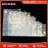 Sac en boîte transparent de qualité alimentaire avec bouchon à vis, emballage liquide BIB étanche pour eau, jus, sirop
