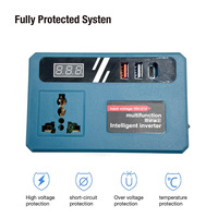 Onduleur de batterie au Lithium rechargeable pour outils électriques 18V 21V converti en convertisseur de DC-AV d'opération extérieure portable AC220V/DC5V/12V