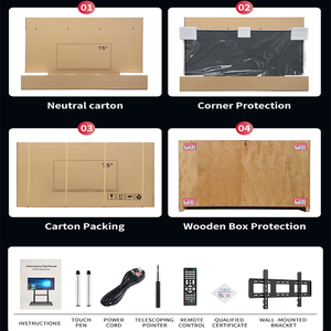 Kingone 65 75 86 98 Inch Hệ Thống Kép Màn Hình Cảm Ứng Hiển Thị Di Động Thông Minh Bảng Kỹ Thuật Số Bảng Tương Tác - Product Image 6