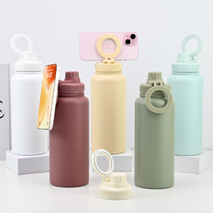 Borraccia Termica Personalizzata Senza BPA da 1L 32oz, Doppia Parete in Acciaio <span class=keywords><strong>Inox</strong></span>, con Supporto Magnetico per Telefono - Product Image 1