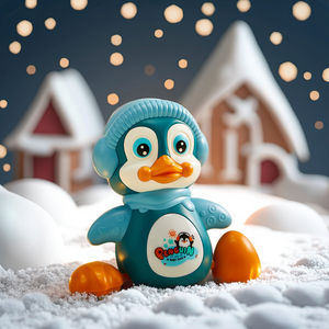 Juguete Musical con Luz y Control por Voz de Pingüino Oscilante Grechi para Niños de 2 a 6 Años, para Juego Educativo en el Tiempo Boca Abajo, de Plástico Amarillo o Azul - Product Image 6