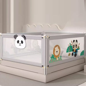 Cadre en métal Rai pour lit d'enfant réglable avec double verrouillage Taille personnalisable en tissu Oxford durable - Product Image 4