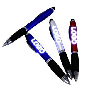 Most Popular Laser Engraved Light up Pen Custom Company Logo Ballpoint Pens-Customized Light up <b>Ball</b> Pens-Personalized Ink - Product Image 1