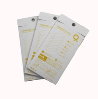 Film de protection d'écran en verre trempé personnalisé boîte de papier impression USB chargeur de téléphone portable boîte de données de câble d'emballage avec crochet
