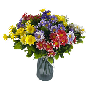 ช่อดอกเดซี่ประดิษฐ์ 30 ซม. ดอกไม้ผ้าไหมพลาสติก คุณภาพสูง ตกแต่งบ้าน อุปกรณ์ประกอบฉากงานแต่งงาน - Product Image 5