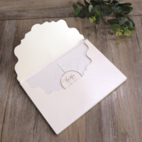 Livre d'invitation de mariage de luxe à couverture rigide, thème féerique, avec pochette intérieure en velours bordeaux et insert en acrylique transparent, personnalisable