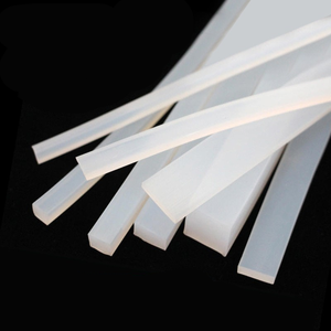 2mm Wear-Resistant Shock-Absorbing Flat Translucent <strong>Silicone</strong> Rubber <strong>Strip</strong> Solid <strong>Strip</strong> with Cutting Processing Service - Product Image 3