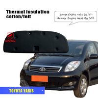 Vente en gros de fabricant professionnel coton de couverture d'isolation thermique de capot de moteur de qualité authentique adapté à Toyota Yaris