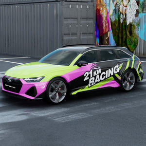 WRAPMASTER 1,52*20m Maßgeschneiderte Fahrzeugfolien PET Farbwechselnde Auto-Folierung Vinyl-Aufkleber Fahrzeug 5*65ft - Product Image 1