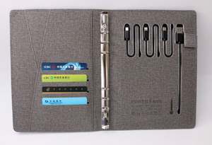 Libreta de Notas Personalizable con Logotipo, Banco de Energía, Cargador Inalámbrico y Cierre de Hebilla, Ideal como Regalo para Nuevos Empleados - Product Image 4