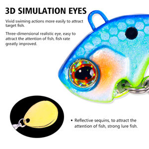 Kingdom — leurre métallique universel pour la pêche en eau douce, appât artificiel avec paillettes rotatives, vente en gros, 9/13/16/22G - Product Image 4