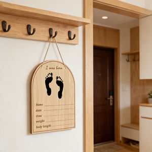 Cadre photo pour affichage d'annonces de grossesse et de naissance, panneau mural pour grands-parents, artisanat en bois - Product Image 4