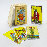 Vente en gros de jeux de cartes de tarot de divination personnalisés, échantillon gratuit de papier, impression