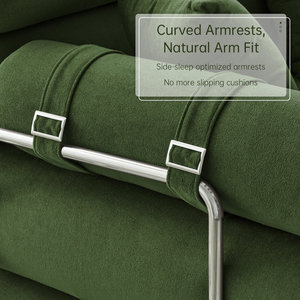 Conjunto de Sala de Estar Moderno, Cómodo Sofá Cama Tipo Futón con Diseño Plegable, Sillones Reclinables de <span class=keywords><strong>2</strong></span> Plazas - Ofertas y Precios de Fábrica - Product Image 5