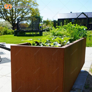 Corten Steel Planter Rustic Outdoor Flower <b>Pot</b> for Garden Use <b>Square</b> Design Not Coated - Product Image 4