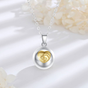 Collier en cuivre pour femmes enceintes, girafe, carillon d'ange, cloche mexicaine, boule de <span class=keywords><strong>maternité</strong></span>, pour mère - Product Image 4