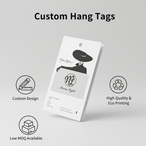 ป้ายเสื้อผ้าหรูหราแบบกำหนดเอง: ป้ายราคา, ป้ายกระดาษเนื้อหนา 1 มม., ป้ายเชือกฝ้าย, ป้ายปั๊มฟอยล์ทอง - Product Image 5