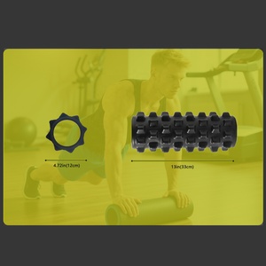 Couleurs personnalisées Mini Loup Dents Spike Portable Dos Pilates EVA Rouleau En Mousse 33*12.5 Densité Souple PVC Matériel pour Exercice De Massage - Product Image 4