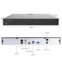 GU-N1232H2S-IQ Enregistreur vidéo réseau (NVR) 32 canaux 12MP 4K 8MP de haute qualité avec caméra de sécurité IP CCTV et reconnaissance faciale