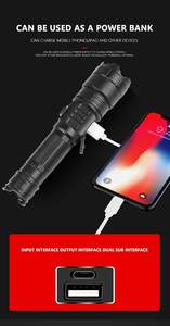 30W XHP160 LED linterna de luz fuerte USB recargable linterna táctica antorcha lámpara de alta potencia 1000m linterna al aire libre Camping - Product Image 6