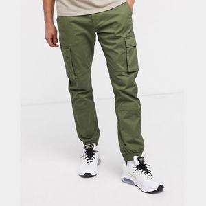 Custom Fashion Olive Green <b>Mens</b> <b>Cargo</b> <b>Pants</b> <b>Men</b> With Side Pockets <b>for</b> Wholesale - Product Image 2