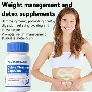 Kapsul pembersih usus besar pabrik mempromosikan pencernaan sehat merangsang metabolisme dan manajemen berat suplemen Detox - Product Image 2