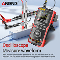 Multimeter osiloskop Digital profesional, untuk ANENG AOS02 True RMS 48 MS/s tingkat pengambilan sampel 10MHZ penyimpanan Data Bandwidth Analog