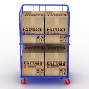 Chariot de supermarché en acier, Cage, chariot en fil métallique, colis lourds, chariot - Product Image 4