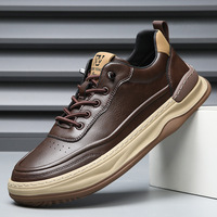 Chaussures de sport décontractées pour hommes en cuir PU, rehaussantes, de haute qualité, vente en gros, marque économique, promotion exceptionnelle